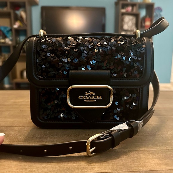 Coach glitter purse sale